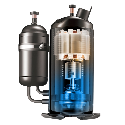 DC inverter compressor cutaway
